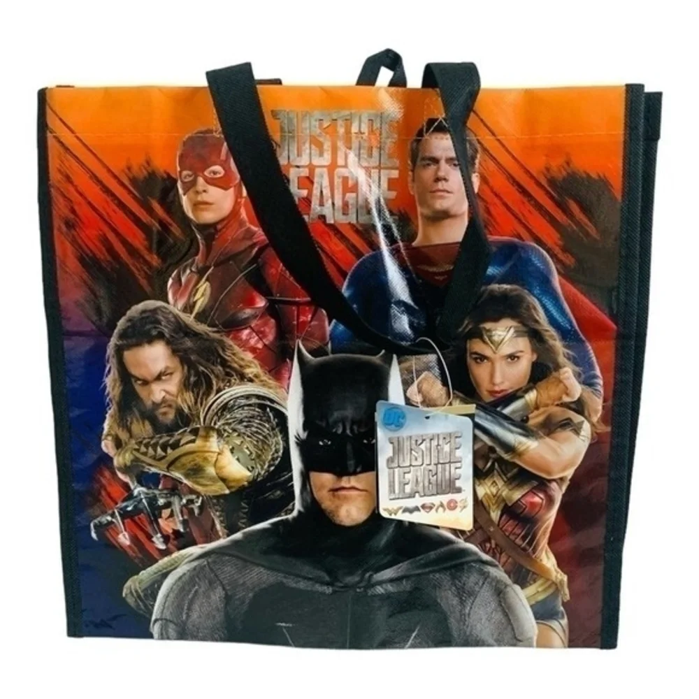 Justice League Promo Shoulder Tote Bag Shopper Handbag Reusable NWT - Picture 3 of 4